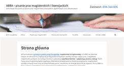 Desktop Screenshot of pracamagisterskaabba.net